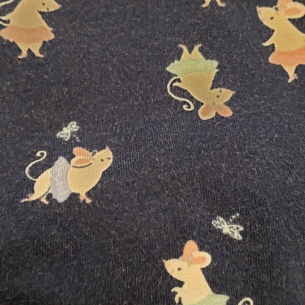 Carter's Kids/Infants 12 Month Navy Blue Pajamas Angelina Ballerina Patterns